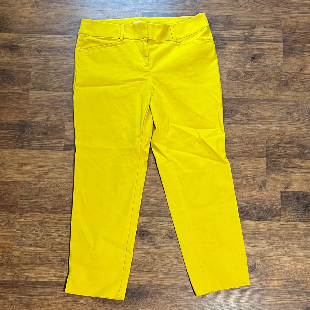 LOFT Marisa Vibrant Yellow Trousers